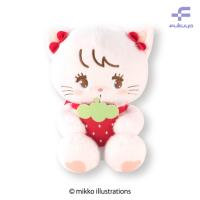【ムース】mikko illustration　いちごBIGぬいぐるみ