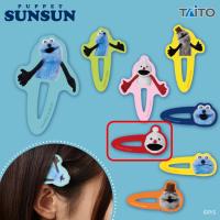 【ノンノン(レッド)】パペットスンスン　アクリルヘアクリップ