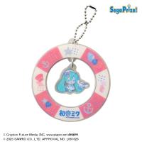 【初音ミク＆シナモロール（赤）】初音ミク×シナモロール　ゆらゆらアクリルキーチェーン 〜マリンスタイル〜