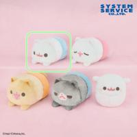 【もち(ブルー)】ポメラニアンもち　赤ちゃんもちうつぶせぬいぐるみBIG