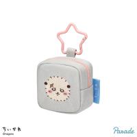 【ラッコ】ちいかわ　カラビナ付き刺繍スクエアミニポーチ