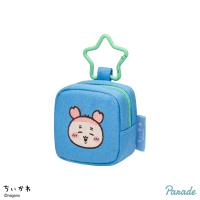 【古本屋】ちいかわ　カラビナ付き刺繍スクエアミニポーチ