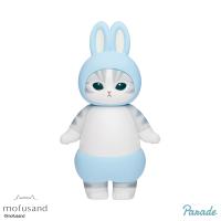 【ブルー】mofusand　うさにゃんフィギュア①