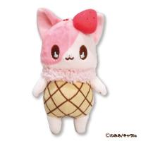 【いちごみるく】アイスみたいなねこ　マスコット【当社限定】