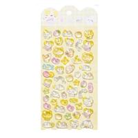 【イエロー】ぷくぷくシール　ファンシーアソート