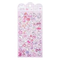 【ピンク】ぷくぷくシール　ファンシーアソート