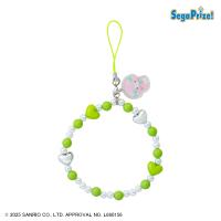【ピアノ（緑）】マイメロディ・クロミ　アクリルキーホルダー付ビーズストラップ