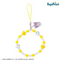 【クロミ（黄色）】マイメロディ・クロミ　アクリルキーホルダー付ビーズストラップ