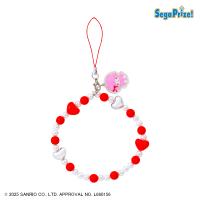 【ピアノ（赤）】マイメロディ・クロミ　アクリルキーホルダー付ビーズストラップ