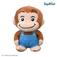 【ネイビー】おさるのジョージ　ぽってりマスコット カラフルオーバーオール