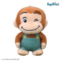 【グリーン】おさるのジョージ　ぽってりマスコット カラフルオーバーオール