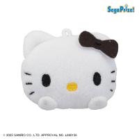 【黒】ハローキティ　おてて付フェイスプチマスコット