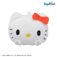 【赤】ハローキティ　おてて付フェイスプチマスコット