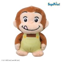 【イエロー】おさるのジョージ　ぽってりマスコット カラフルオーバーオール