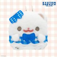 【あお】ポメラニアンもち　カラードレスマスコットキーチェーン