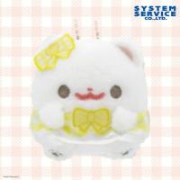 【きいろ】ポメラニアンもち　カラードレスマスコットキーチェーン