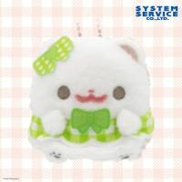 【きみどり】ポメラニアンもち　カラードレスマスコットキーチェーン