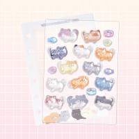 【猫】つぶらな瞳の仲間達　コレクションシール