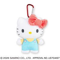 【ハローキティ】サンリオキャラクターズ　ギンガムチェックがま口ポーチ
