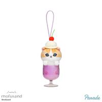 【グレープ】mofusand　クリームソーダにゃんマスコット