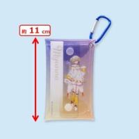 【ミュンナ】フラガリアメモリーズ　カラビナ付きクリアケース～ブルーブーケ～