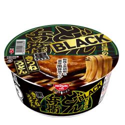 【★★★】日清のBLACKどん兵衛　黒きつねうどん 粗挽き黒胡椒と濃厚黒醤油スープ