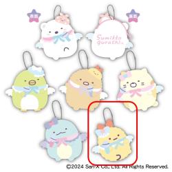 【えびふらいのしっぽ】すみっコぐらし　天使なえびてんアイドル モフモフダイカットコインケース
