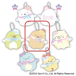 【とんかつ】すみっコぐらし　天使なえびてんアイドル モフモフダイカットコインケース