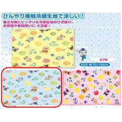 【ブルー】アンパンマン　冷感ひざ掛け