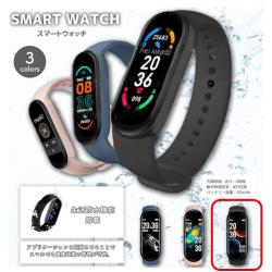 【ブラック】スクエアスマートウォッチ