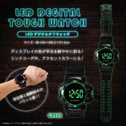 【GREEN】LEDデジタルタフウォッチ