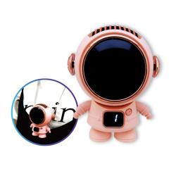 【ピンク】宇宙飛行士首掛けハンディファン