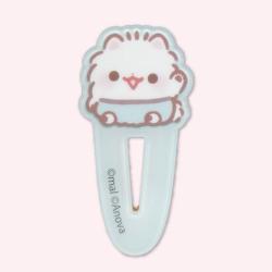 【グリーン（笑顔）】ポメラニアンもち　ヘアクリップ