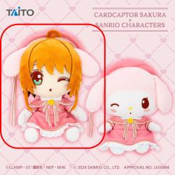 【木之本桜】カードキャプターさくら×サンリオキャラクターズ　オリジナルぬいぐるみ 木之本桜・マイメロディ