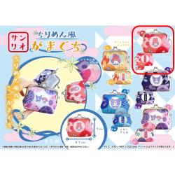 【マイメロディ ベニ色】サンリオ　ちりめん風がまぐち