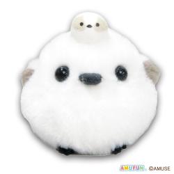 【シマちゃんおやこライトブラウン】ふくふくシマエナガ　なかよしおやこカラフルVMC