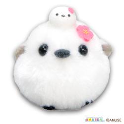 【しまゑおやこピンク】ふくふくシマエナガ　なかよしおやこカラフルVMC
