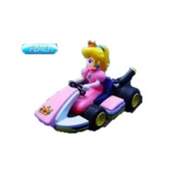 【ピーチ】マリオカート8　プルバックフィギュア