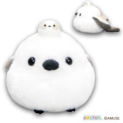 【シマちゃんおやこライトブラウン】ふくふくシマエナガ　なかよしおやこカラフルLMC