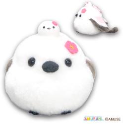 【しまゑおやこピンク】ふくふくシマエナガ　なかよしおやこカラフルLMC