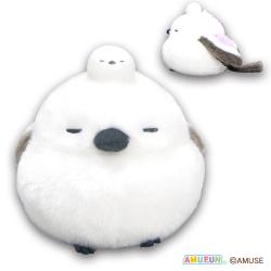 【シマ太郎おやこパープル】ふくふくシマエナガ　なかよしおやこカラフルLMC