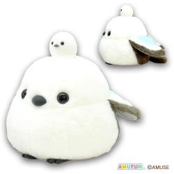 【シマちゃんおやこブルー】ふくふくシマエナガ　なかよしおやこカラフルJB