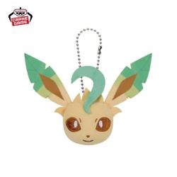 【リーフィア】ポケットモンスター　ボールチェーン付きフェイスぬいぐるみ イーブイフレンズ〜イーブイ・ブラッキー・リーフィア・グレイシア・ニンフィア〜
