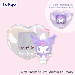 【イエロー×ピンク】クロミ　エモきゅ～と♡エンジェル ハートポーチ＆マスコットセット