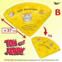 【B】トムとジェリー チーズ型クッション