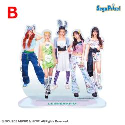 【B】LE SSERAFIM　’CRAZY’ プラチナムザッカ ビッグアクリルスタンド