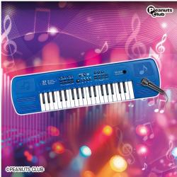 【ブルー】37KEYS　ミュージックキーボード