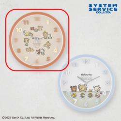 【ブラウン】リラックマ　NEW BASIC RILAKKUMA ぷっくりウォールクロック