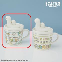 【ブルー】すみっコぐらし　とかげとおかあさん フィギュア付き小皿＆マグカップセット