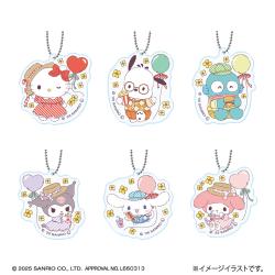 サンリオキャラクターズ　さんさんぴくにっく！ミニアクリルキーホルダー